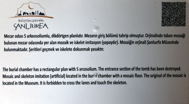 Şanlıurfa Kızılkoyun Necropolis Chamber with mosaic In 2024 7769.jpg