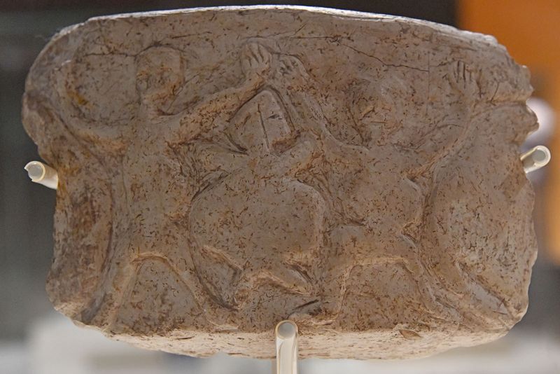 Urfa museum Fragment of stone vessel Nevalı ori - Neolithic age in 2024 7336.jpg