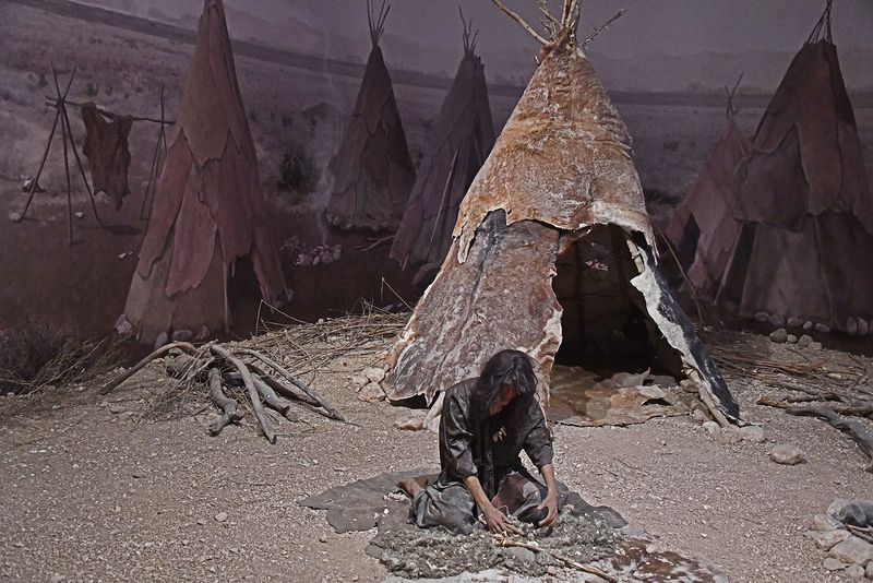 Urfa museum Man and tent Neolithic age in 2024 7291.jpg