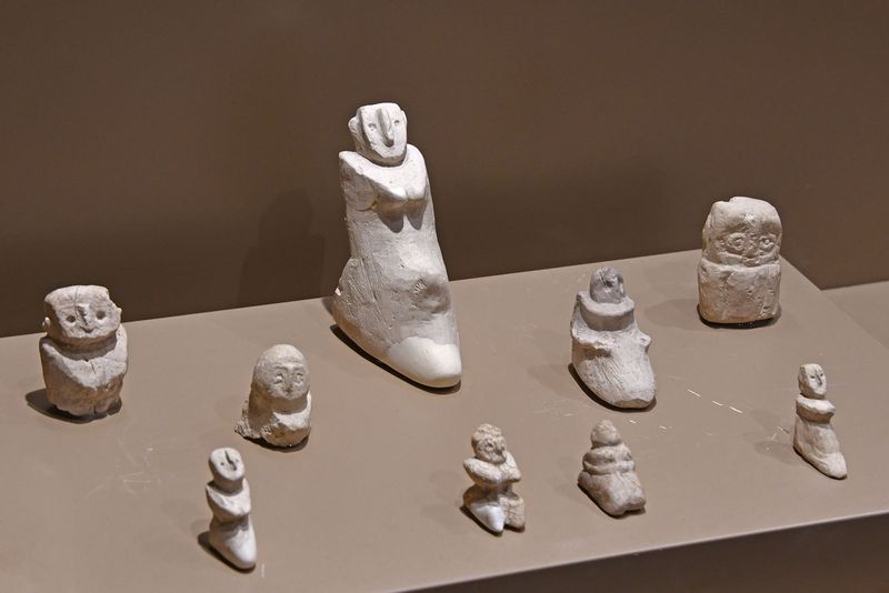 Urfa museum Mezraa Tellelat Miniature human statue Neolithic Age Neolithic Age in 2024 7365.jpg
