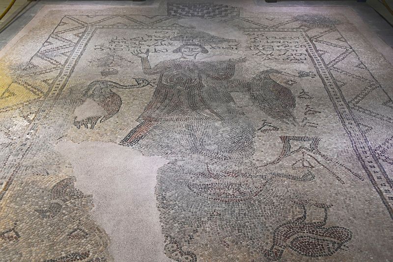Gaziantep Zeugma Museum Man with peacock mosaic in 2024 7944.jpg