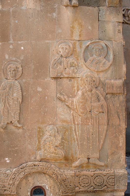 Akdamar Saint Thomas and a widow relief 4397.jpg