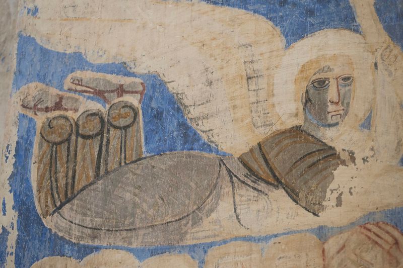 Akdamar Church fresco Scene with Ascension 4220.jpg