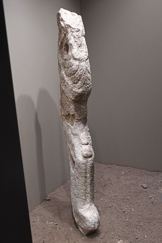 Urfa museum Karahantepe Sitting human statue Neolithic Age in 2025 9283.jpg