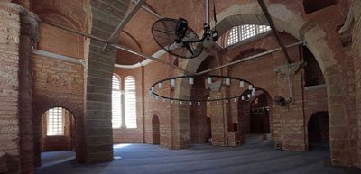 Istanbul Fenari Isa Mosque interior north church view from in front of NW chapel 4513 panorama.jpg