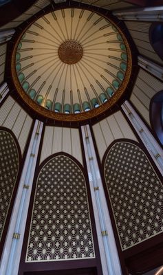 Istanbul Taksim Mosque interior area before main room 4151 panorama.jpg