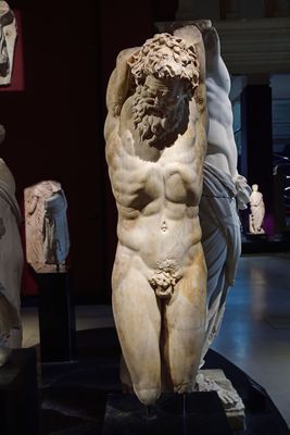 Istanbul Archaeology Museum Statue of Marsyas Roman Period copy of 3rd-2nd C BCE original Tarsos 3641.jpg