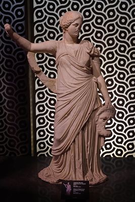 Istanbul Archaeology Museum Statue of Melpomene muse of tragedy 2nd C CE Miletus 4330.jpg