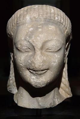 Istanbul Archaeology Museum Head of a Kouros 6th C BCE Samos (Greece) 3536.jpg