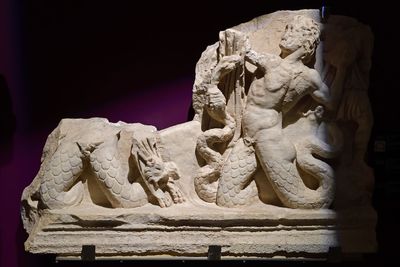 Istanbul Archaeology Museum Gigantomachy (between Gods and Giants) 2nd C CE Aphrodisias 4338.jpg