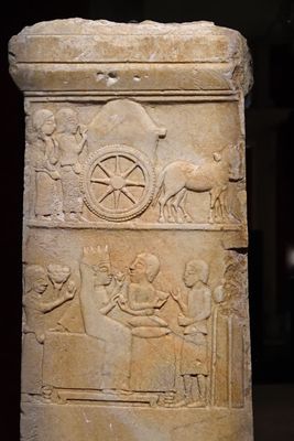 Persico-Grecian style steles