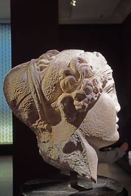 Istanbul Archaeology Museum Sappho or Aphrodite type colossal head 2nd C CE Smyrna 3679.jpg