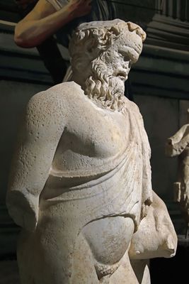 Istanbul Archaeology Museum Statue of Silenus, 1st C CE Neapolis (Palestina) 4371.jpg