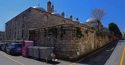 Istanbul Gazi Ahmet Paşa Mosque exterior NE and NW side 3049 panorama.jpg