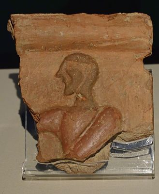 Istanbul Sadberk Hanım Museum Architectural plaque with relief Iron Age Phrygian 7th-6th C BCE 3278.jpg