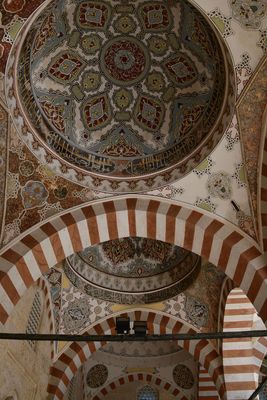 Üç Şerefeli Mosque Courtyard Domes view at NW side in 2024 5879.jpg