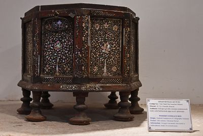 Selimiye Vakfı Müzesi Wooden storage box 18th century in 2024 6308.jpg