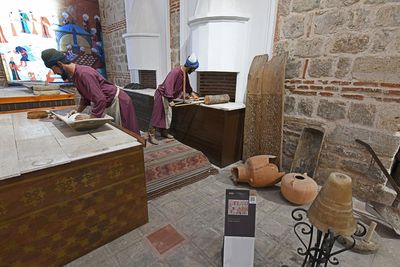 Complex of Sultan Bayezid II Imaret Museum The occupations room Bakery workers in 2024 0170.jpg