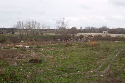 Edirne View of Sarahane Bridge from Tunca dike near Kirkpinar in 2009 6247.jpg