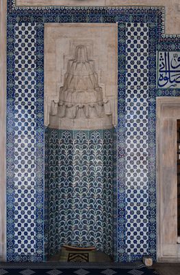 Rüstem Pasha Mosque Porch tiled prayer niche in porch in 2024 6391.jpg
