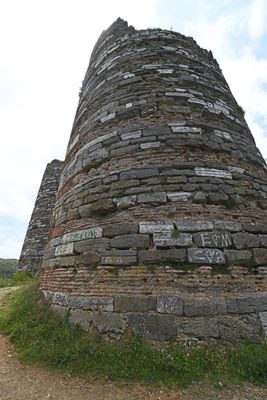 Yoros Castle Exterior of south gate tower in 2024 0104.jpg