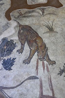 Urfa Haleplibahe Mosaic Museum Hunting Amazons mosaic 2024 7431.jpg