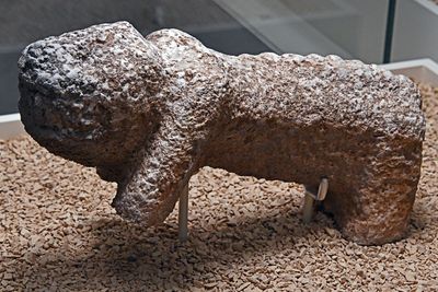 Urfa museum Karahantepe Statue of leopard Neolithic age in 2024 7304.jpg