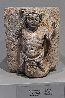 Urfa museum Triton relief from Central-Yakubiye Roman Age in 2024 7532.jpg