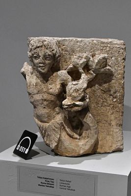 Urfa museum Urfa museum Triton relief from Central-Yakubiye Roman Age in 2024 7535.jpg