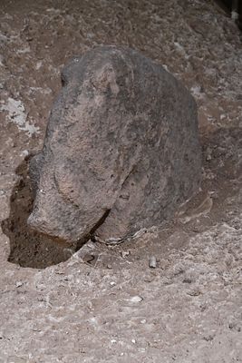 Urfa museum Roaming group Boar statuette relief Göbekli Tepe in 2024 7325.jpg