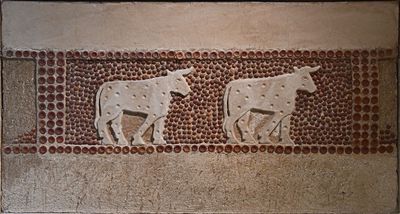Urfa museum Uruk period wall mosaic work Chalcolithic Age in 2024 7407.jpg