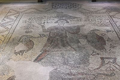 Gaziantep Zeugma Museum Man with peacock mosaic in 2024 7943.jpg