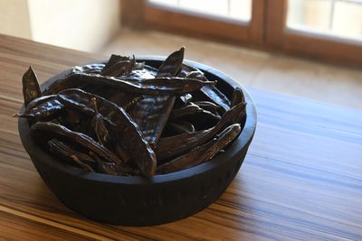 Kayna Sabun ve Pekmez Müzesi in 2024 Molasses related St. John's bread tree 8139.jpg