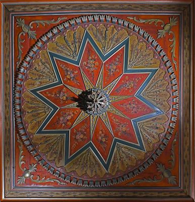 Kayseri Güpgüpoğlu Ethnography Museum Haremlik displays Ceiling 0555.jpg