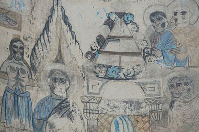 Akdamar Church fresco Scene with Crucifixion 4237.jpg