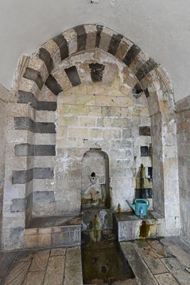 Mardin Sultan Isa Medresesi Courtyard looking north to fountain in 2025 0922.jpg