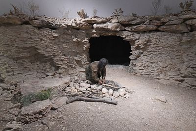 Urfa museum Shelter in caves Palaeolithic Age in 2025 1203.jpg