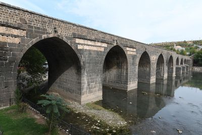 Diyarbakır Ten-Arched Bridge View from southwest side of Tigris in 2025 1121.jpg