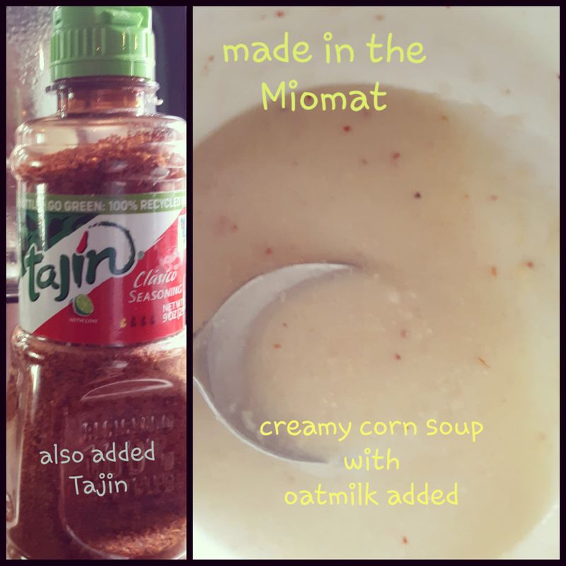 I made creamy corn soup 