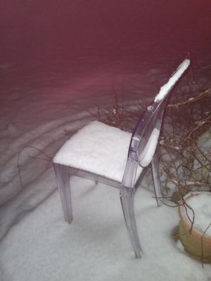 Some snow last night