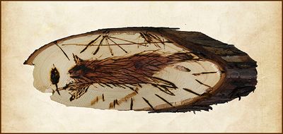 Maisies Playful Cat, Wood Burn