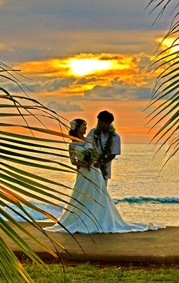 A Sunset Wedding Grab Shot