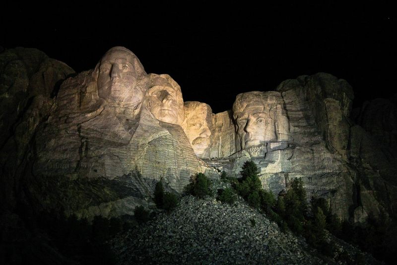 Rushmore At Night