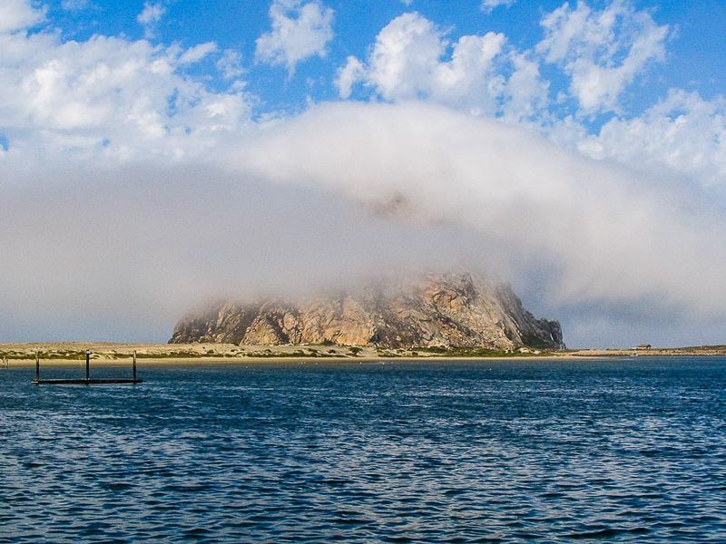 Morro Rock In Fog