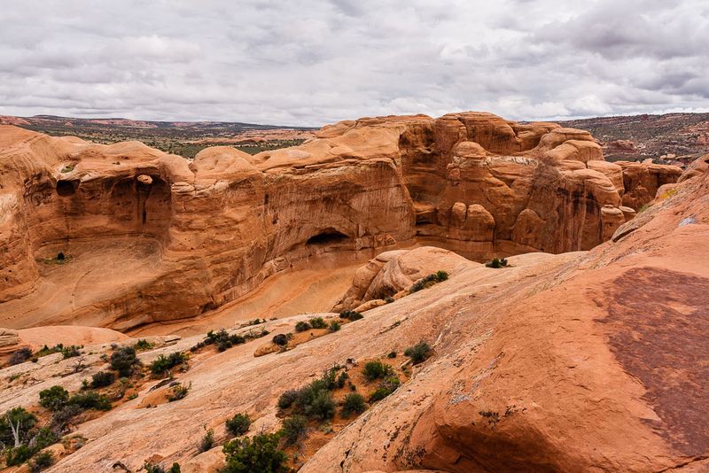View To Rear Of Delicate Arch