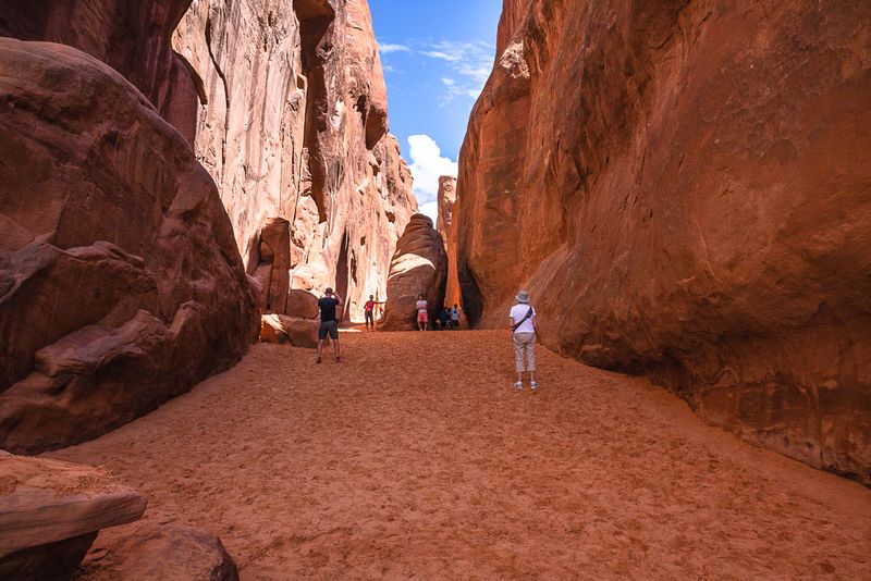 Walking To Sand Dune Arch