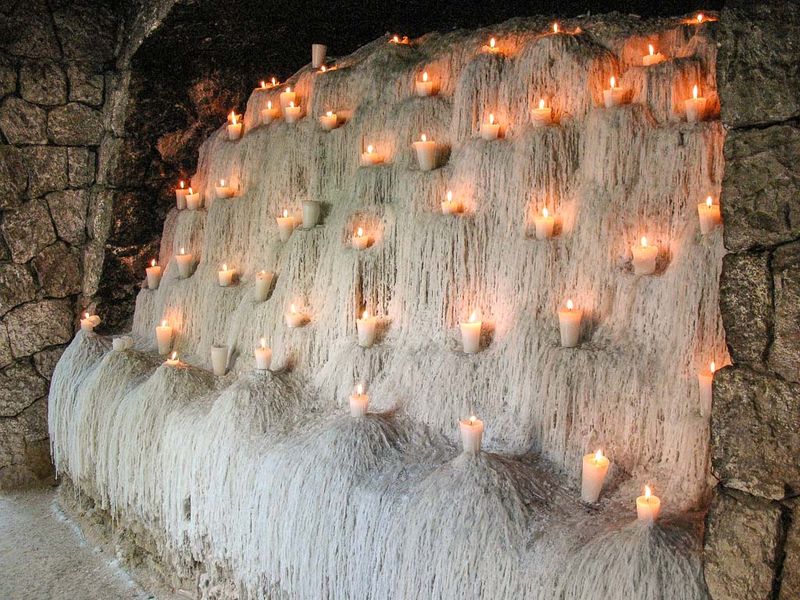 Beneath the Mayan Calendar Cemetary with 365 tombs - Xcaret Eco Theme Park