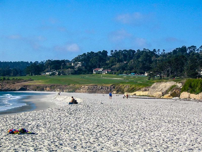 Carmel Beach & Pebble Beach Golf Course In the Distance