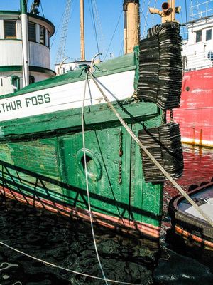 Tugboat Arthur Foss (1889) - towed prospector supplies during Klondike Gold Rush
