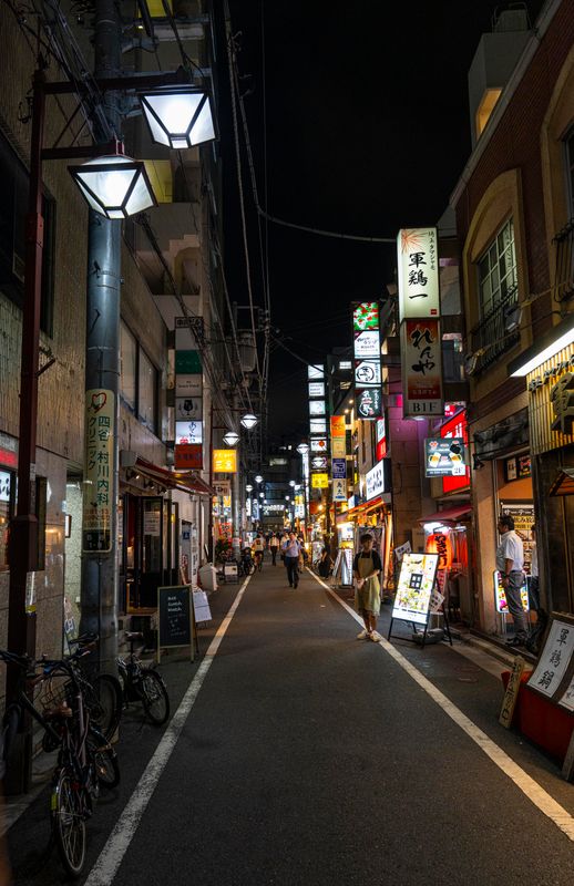 The street again